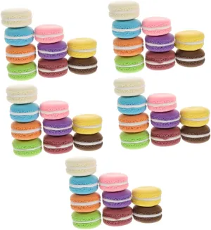 Macaron Model Realistic Dessert Prop for Photography fabric and Cake Displays for Cognitive Development and Imagination Boost 45pcs Artificial 