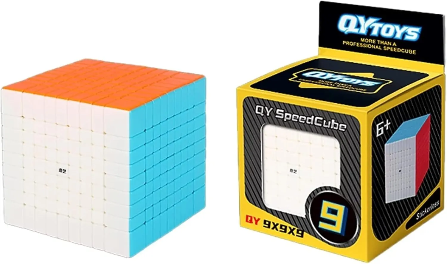 Magic Cube Bokefenuo QY 9x9 willow invoke momentary humble Speed Cube 75mm Stickerless Toys for Kids Puzzle 