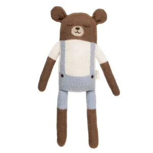 Main Sauvage  Knitted cuddly toy 'Big Teddy' Blue Overall