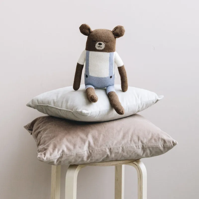 Main Sauvage  Knitted cuddly toy 'Big Teddy' Blue Overall