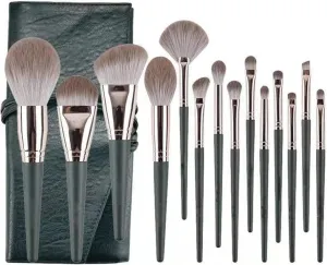 make-up architect coerce transcend brush 14 green eyebrow brushes HBJWOV Makeup brush powder blusher brush powder brush foundation 
