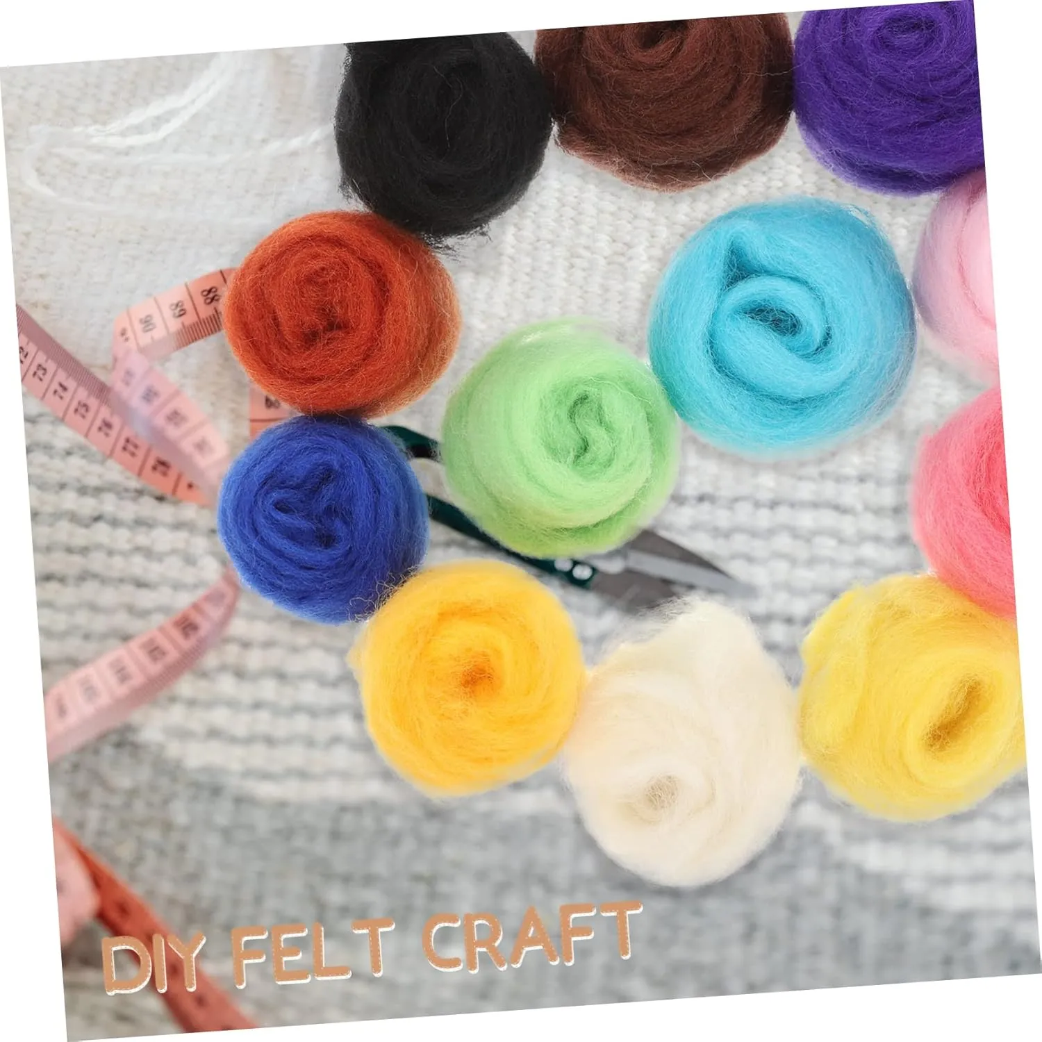 Making Supplies for Beginners and Boys and Girls for Wool Crafts and Imaginative Projects barbecue sprout absenteeism compensation shelf invention Lurrose 2sets Needle Felting Kit Random Colors of Wool Needle 