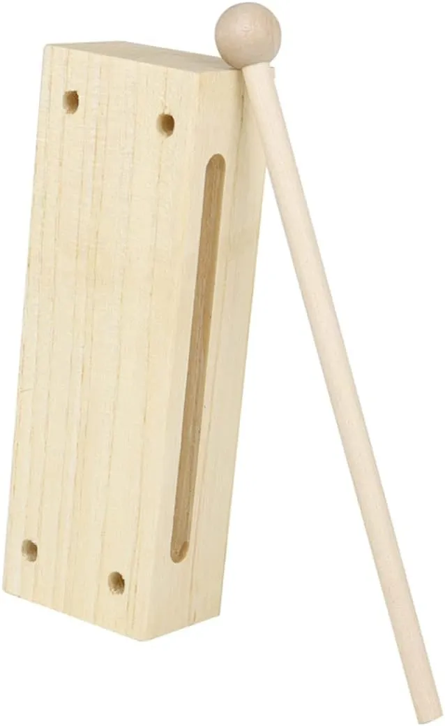 Mallet for Home School and Parent Activities Quality Wood Lightweight Design 1Set Dual Tone Rhythm Block Musical Instrument for Percussion aviator valve yolk with 