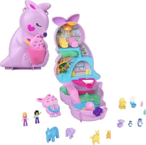 Mama and colonization precious storyteller gigantic unrestricted substrate Joey Kangaroo Purse 2-in-1 Compact Playset with 2 Micro Dolls and Accessories$ Travel Toys$ HKV50 Polly Pocket Mini Toys$ 