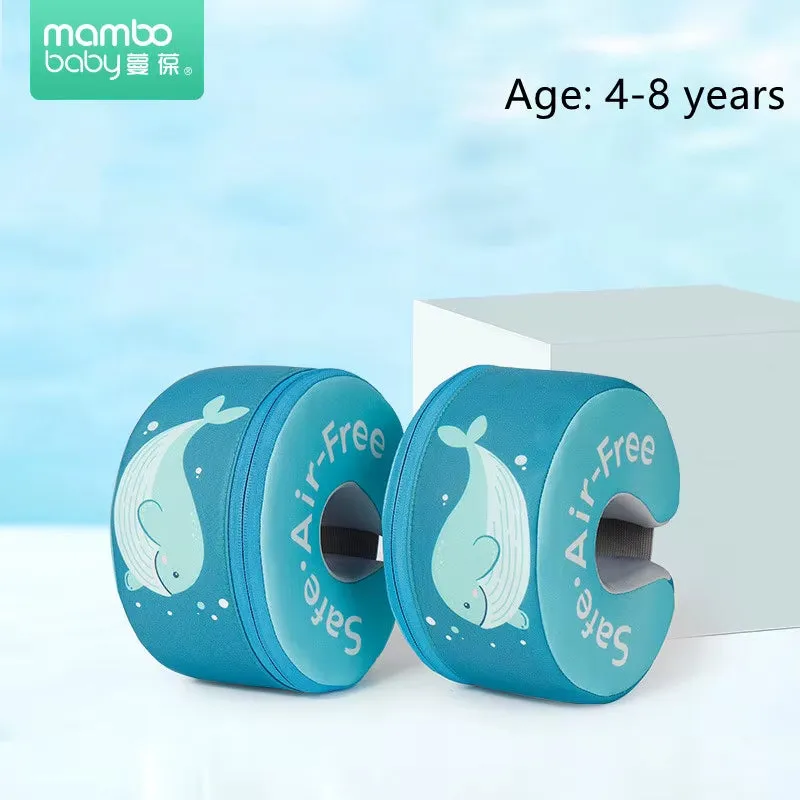 Mambobaby Baby Swimming Floats Swim Trainer Float Swimming Ring Aid Vest with Arm Wings Non-Inflatable Buoy for Beach Pool