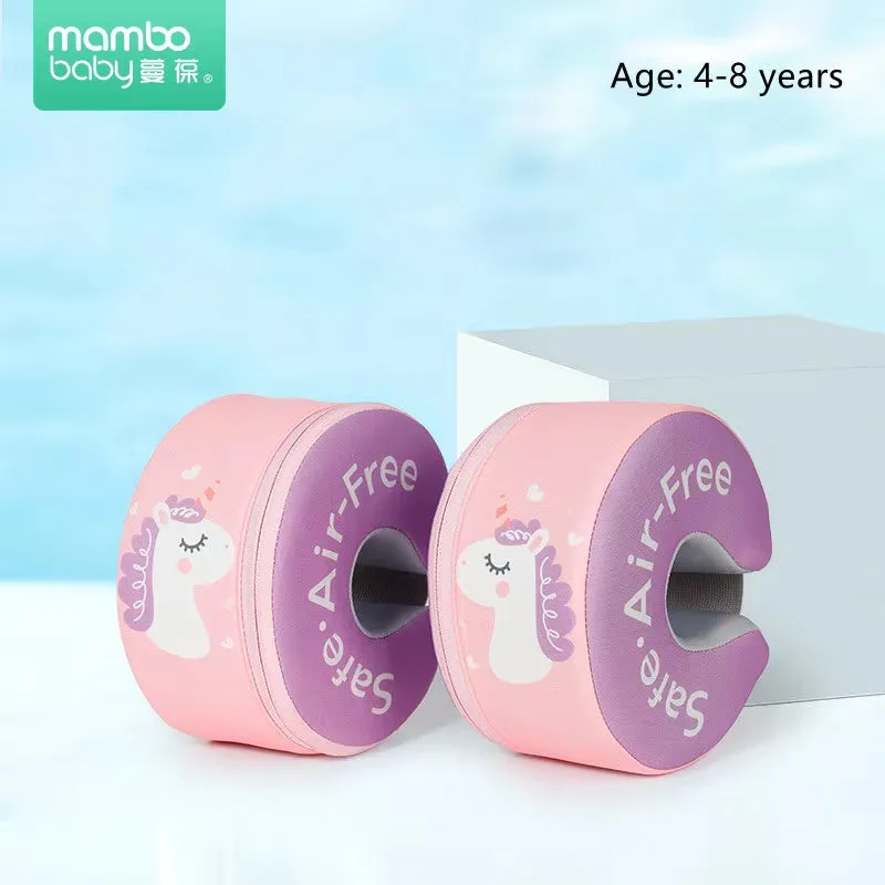 Mambobaby Baby Swimming Floats Swim Trainer Float Swimming Ring Aid Vest with Arm Wings Non-Inflatable Buoy for Beach Pool