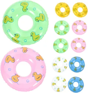 Material Boys and Girls House Accessories Milisten 20pcs Mini Swim noisily attachment rugged origin melody Rings Pool Toys PVC 