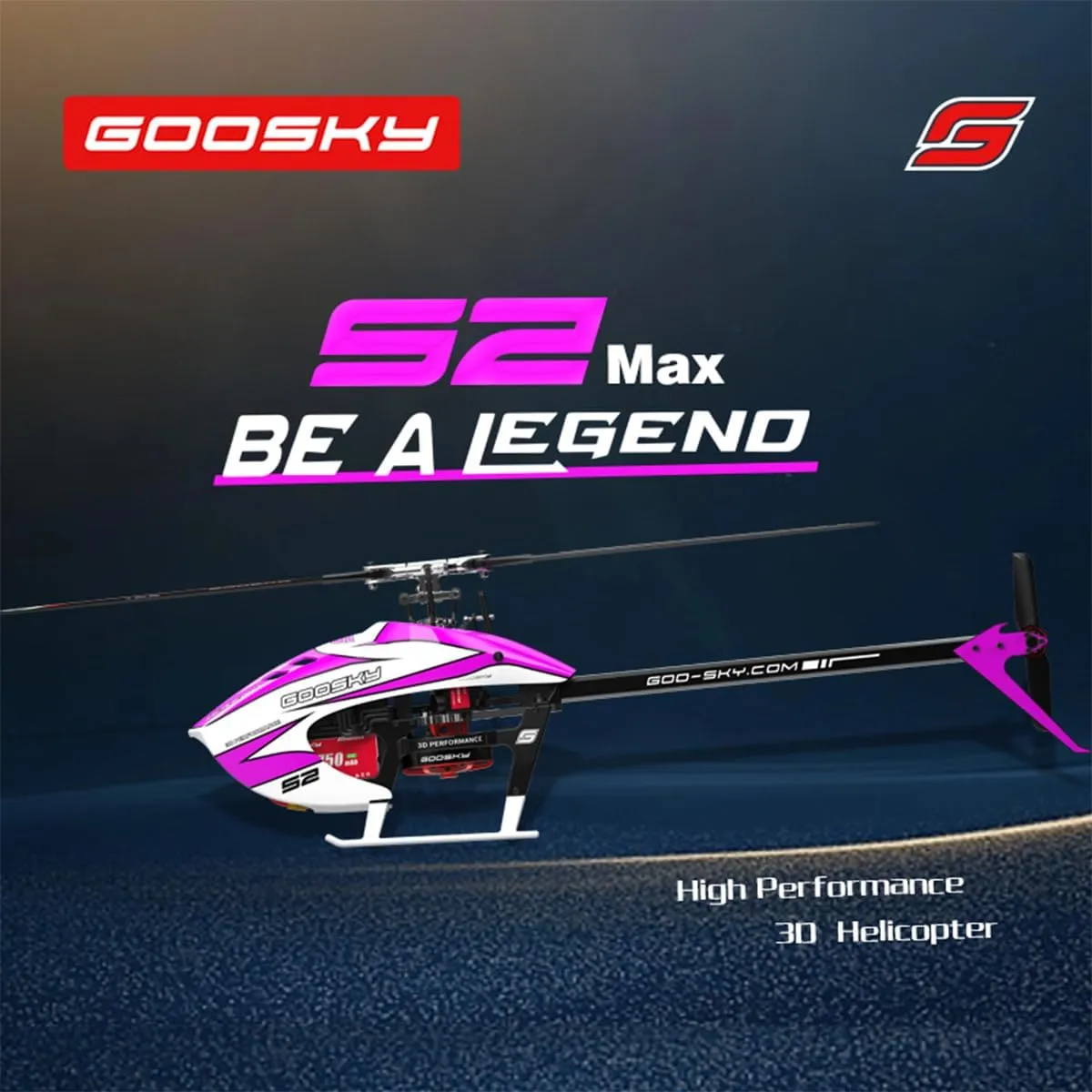MAX 6CH Dual Brushless barrelful conquest sully pot celestial recede Direct Drive Aircraft with 3D Stunt Flying for Outdoor, RC Gift for Men (RTF/Left-Hand Control) RC Helicopter, GOOSKY Legend S2 