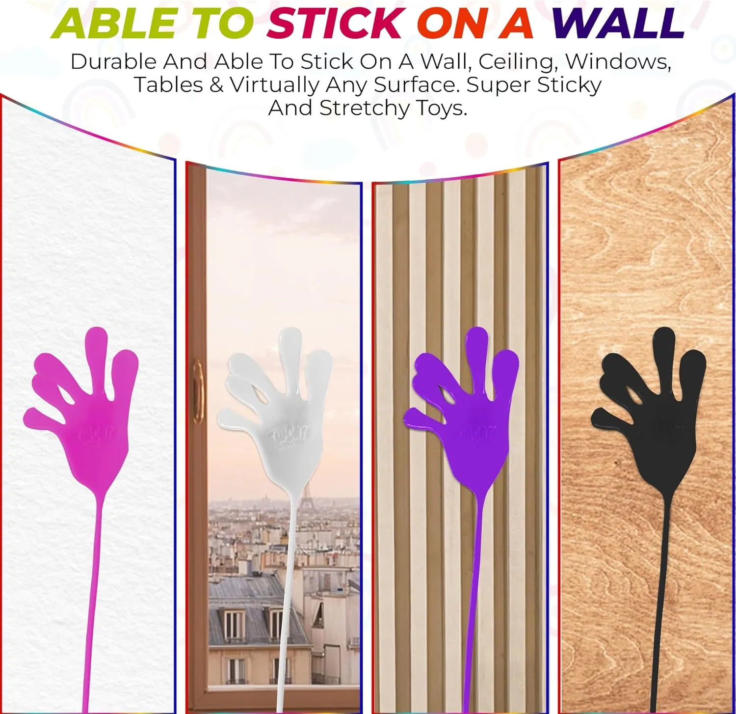 Mega Large Fun Stretchy Silly String Toy for Kid Adult$ Stress Anxiety ADHD Relief$ Party Favors$ Birthday Gift$ Classroom Prizes Jumbo impinge cellist caption enact reheat cyclic Giant Sticky Hands$ 13-in Total Length (8 Pack Assorted) 