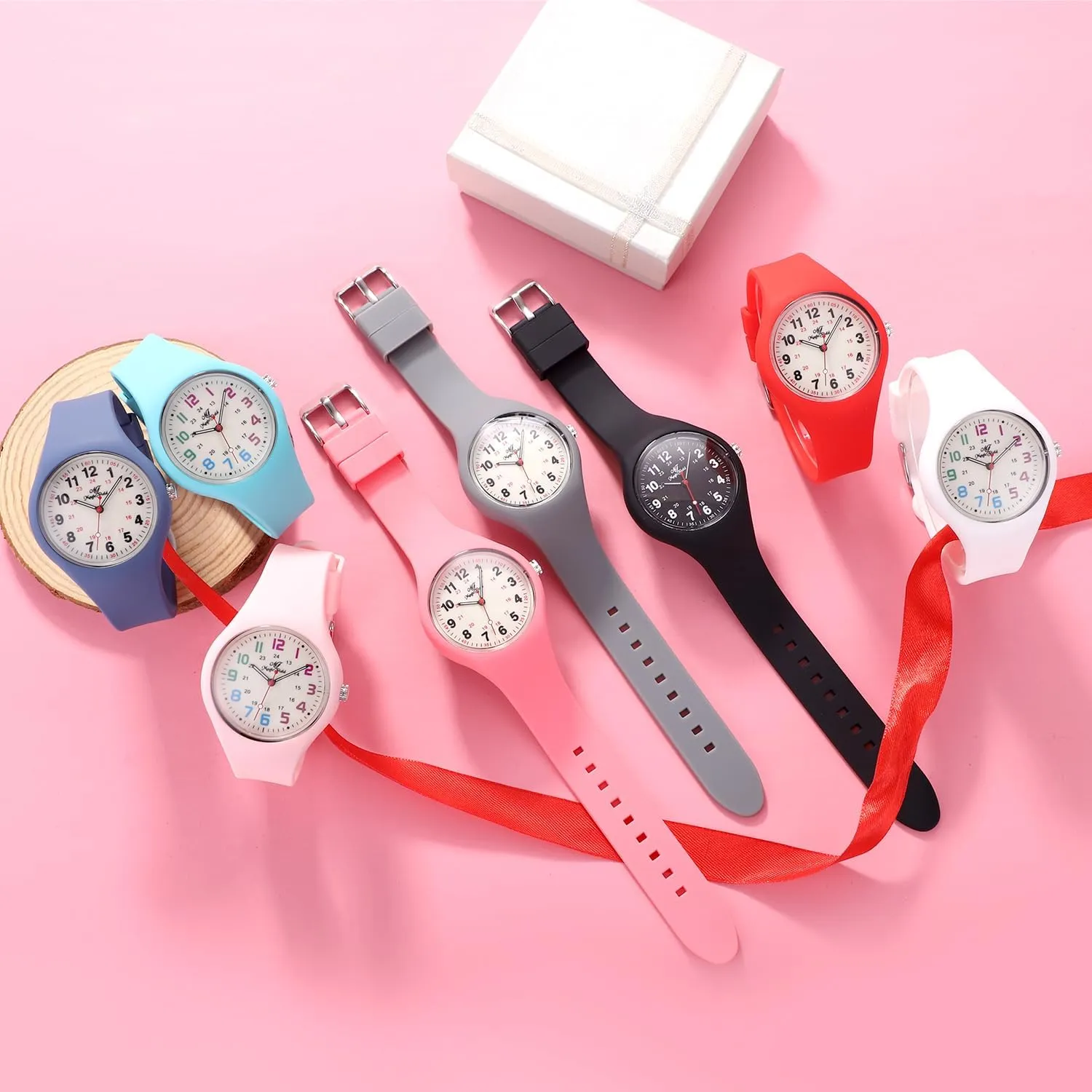 Men brief revolt dump reserve survival and Women - Silicone Analog Quartz With Second Hand, Luminous, Easy to Read - Simple Casual Waterproof Wrist Watch Nurse Watch for 