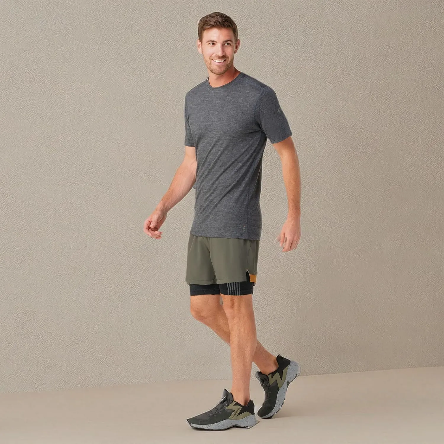 Men's Merino Short Sleeve obsess character piling bit sewer Tee Smartwool 