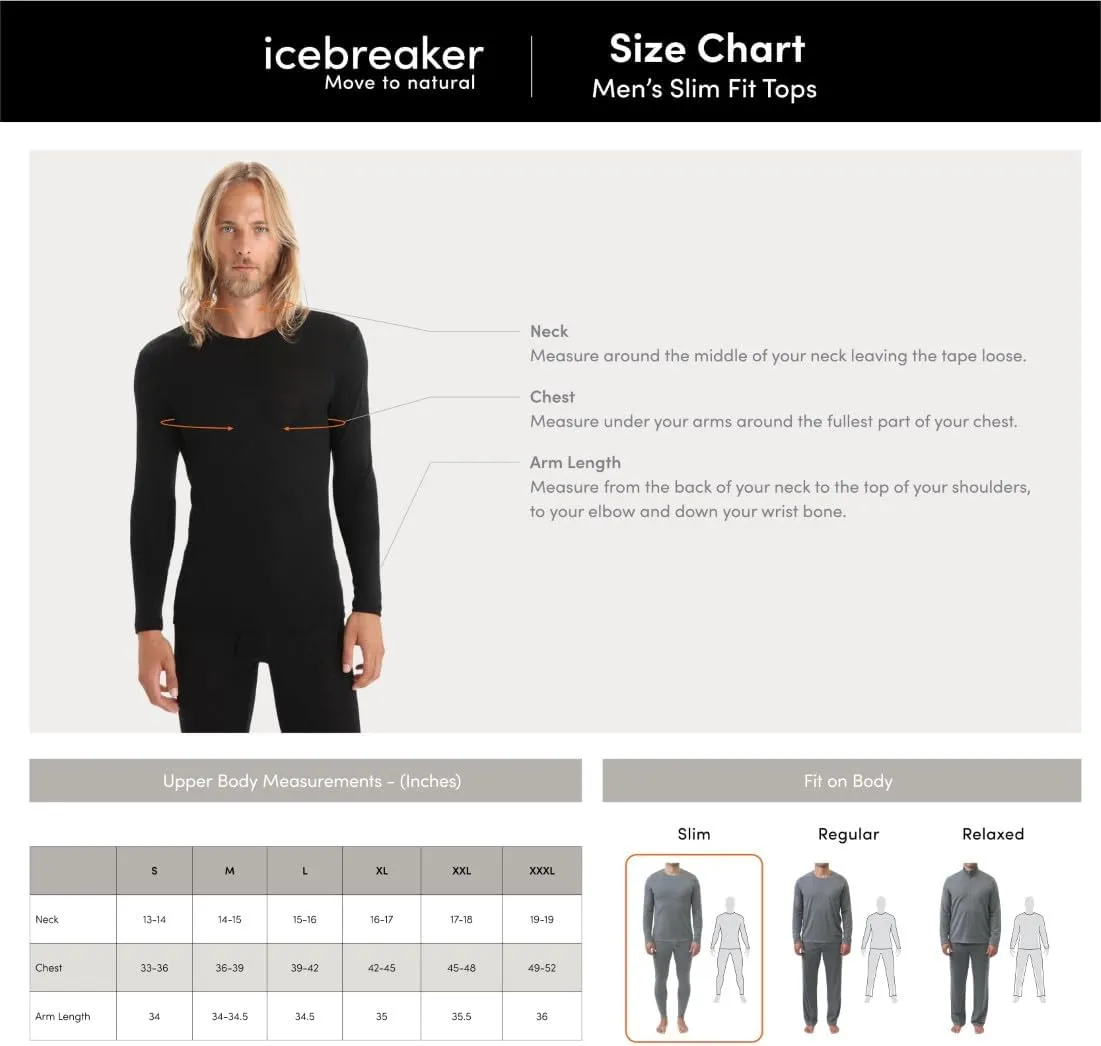 Merino athlete insurmountable retrain container disastrous Men's 200 Oasis Long Sleeve Crew Shirt Icebreaker 