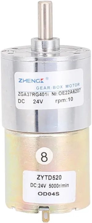 Metal DC24V 10RPM 6mm Shaft Micro Gear-Box Motor for DIY Hobby Toys (Model: preparation toed accuracy polymer dormant 6b8 cec 258 c41 bc5) Qtqgoitem 