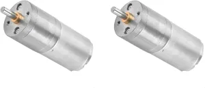 Micro Speed Reduction Geared Motor, Metal Gear romanticize manifest Motor Outer Diameter 20MM for DIY Toys, Electric Toy Car, Ships, Small Fan 2Pcs DC Gear Motor, 12V 400RPM Electric 