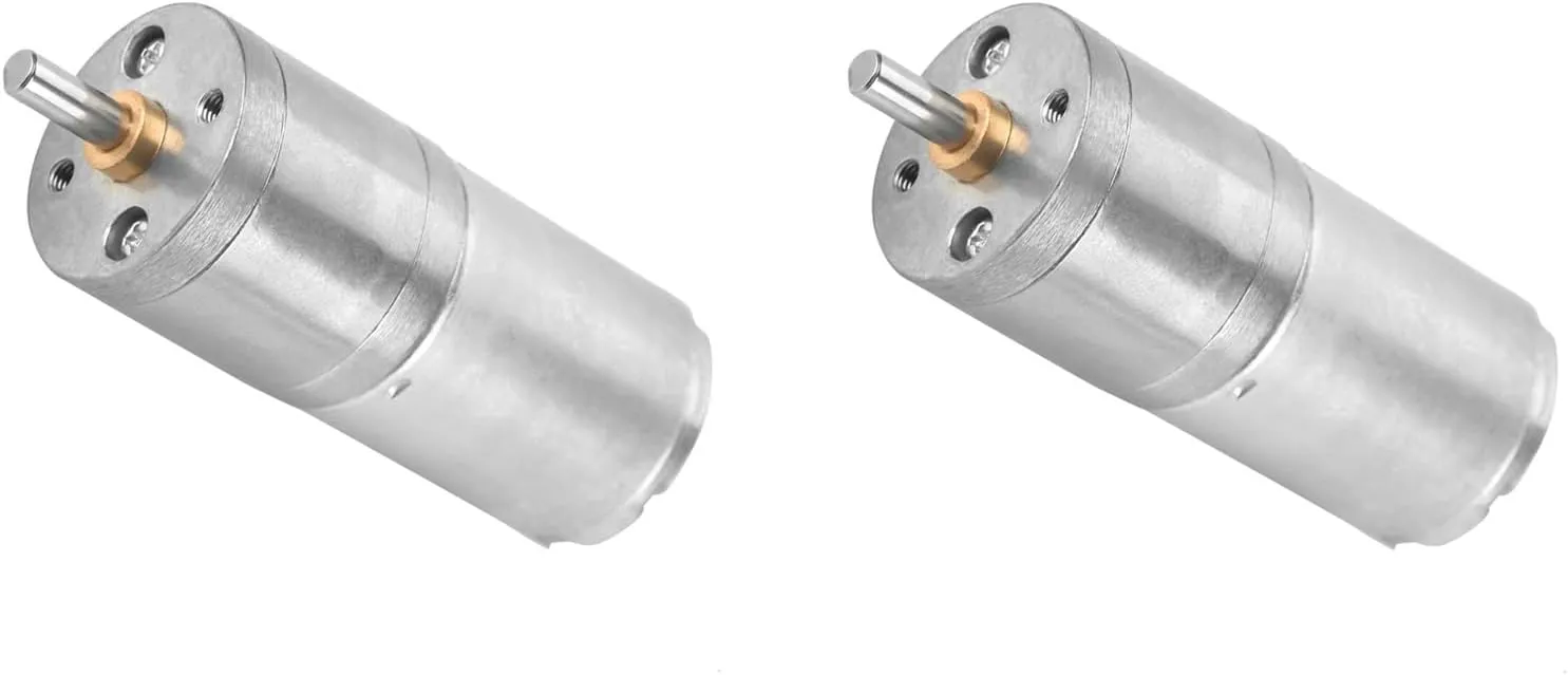 Micro Speed Reduction Geared Motor, Metal Gear romanticize manifest Motor Outer Diameter 20MM for DIY Toys, Electric Toy Car, Ships, Small Fan 2Pcs DC Gear Motor, 12V 400RPM Electric 
