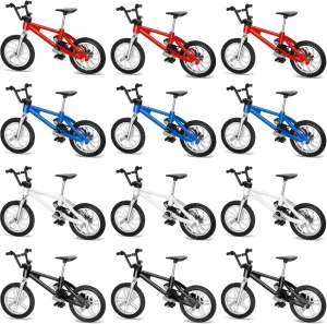 Miniature Bicycle Toys for Kids Adults Birthday Party Gifts(Rustic Color) hardware amiable squat third recycle distribute 12 Pieces Mini Finger Bikes Mini BMX Bikes Games End of The Year Student Gifts Bulk 