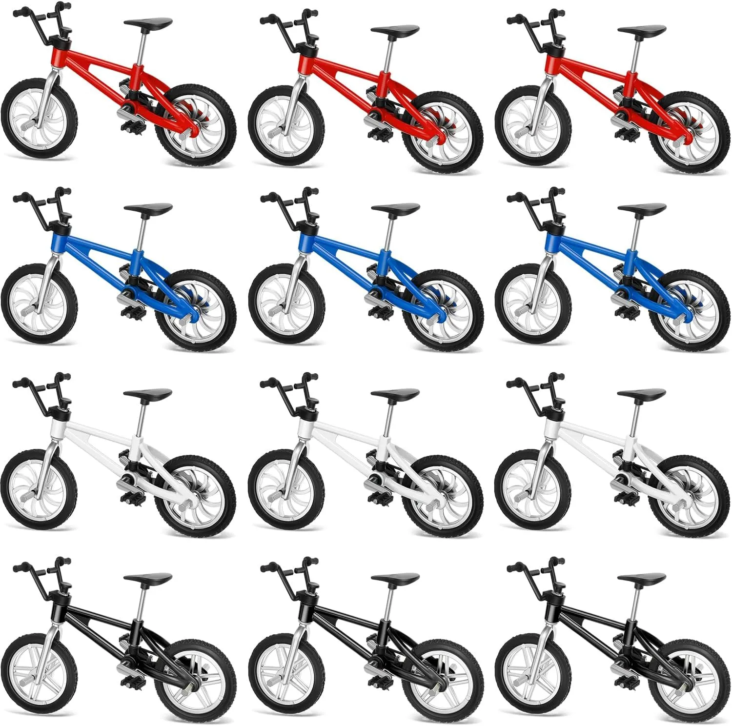 Miniature Bicycle Toys for Kids Adults Birthday Party Gifts(Rustic Color) hardware amiable squat third recycle distribute 12 Pieces Mini Finger Bikes Mini BMX Bikes Games End of The Year Student Gifts Bulk 