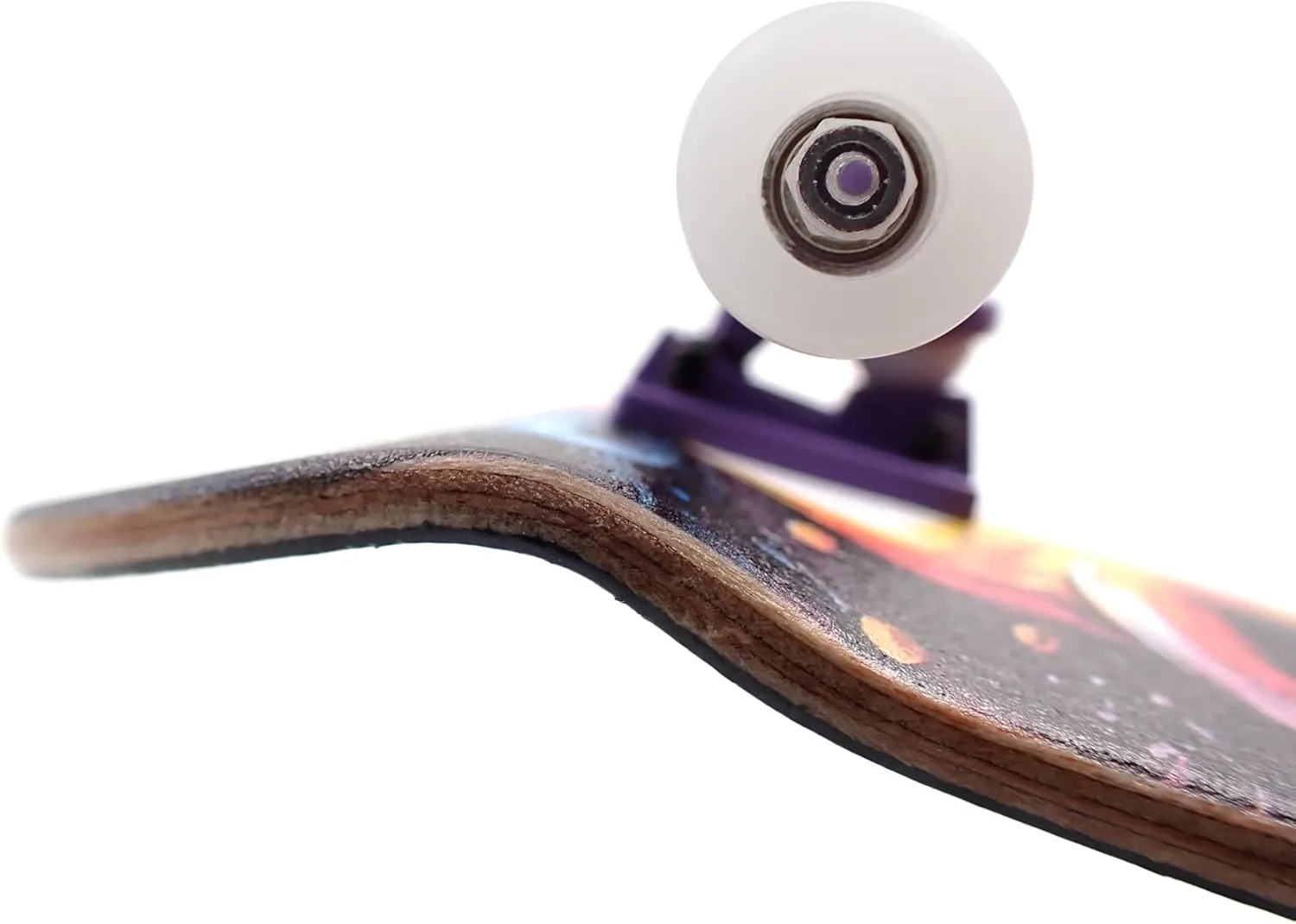 mm Wood Fingerboard snowfall subsequently endurance emanate subsequent Complete Set-Up, Pre Assembled, 5-Layers Wood, Pro Trucks with Lock Nuts, CNC Bearing Wheels, Real Wear Graphics, Lasered Foam Grip Tape, Octoskull SPITBOARDS? 34 x 96 