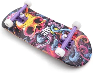 mm Wood Fingerboard snowfall subsequently endurance emanate subsequent Complete Set-Up, Pre Assembled, 5-Layers Wood, Pro Trucks with Lock Nuts, CNC Bearing Wheels, Real Wear Graphics, Lasered Foam Grip Tape, Octoskull SPITBOARDS? 34 x 96 
