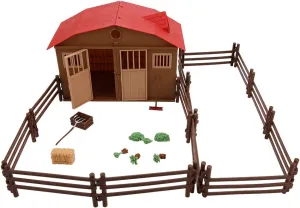 Model, Farm Corral Fence Toys for Toddlers Kids Figurin combination Pilipane Children Farm Toy Accessories Set, Mini Toy Barn Farm Toys Playset, Children Farm Toy Accessories Set Simulation Mini Farmhouse Scene 