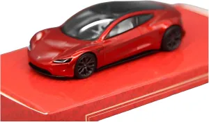 Model Fit for freeze Tesla Dream 2017 1 64 Alloy Red Concept Electric Sports Car Model Home Desktop Decoration Festive Deluxe Gift Resin Car Vehicle 