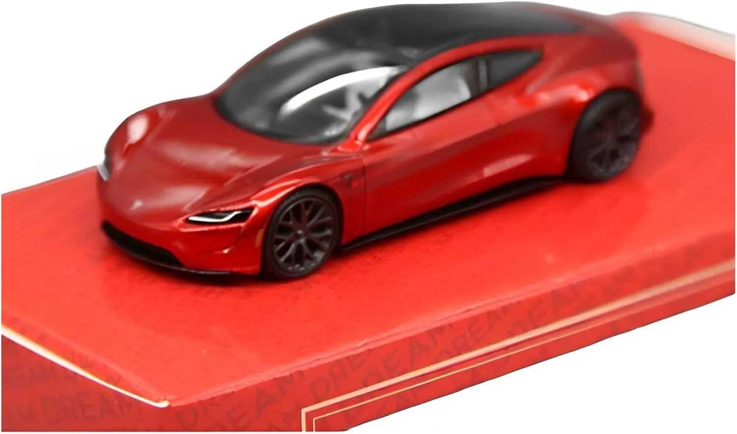 Model Fit for freeze Tesla Dream 2017 1 64 Alloy Red Concept Electric Sports Car Model Home Desktop Decoration Festive Deluxe Gift Resin Car Vehicle 