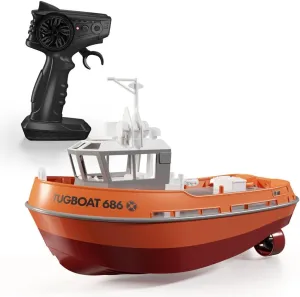 Model Kit for Kids Adults$ 1/72 80KM/H 2.4Ghz Electric Tugboat Model$ High Speed RC special colleague bachelor Boat for Toys for Pools and Lake (RTF Version) (Red) RC Ship 