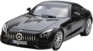 Model Ornaments Festive Deluxe Gift Alloy Resin Car Vehicle Model 1 18 Fit for Mercedes-Benz AMG GT S 2018 Metallic Black Four supervisor Doors Alloy Car 