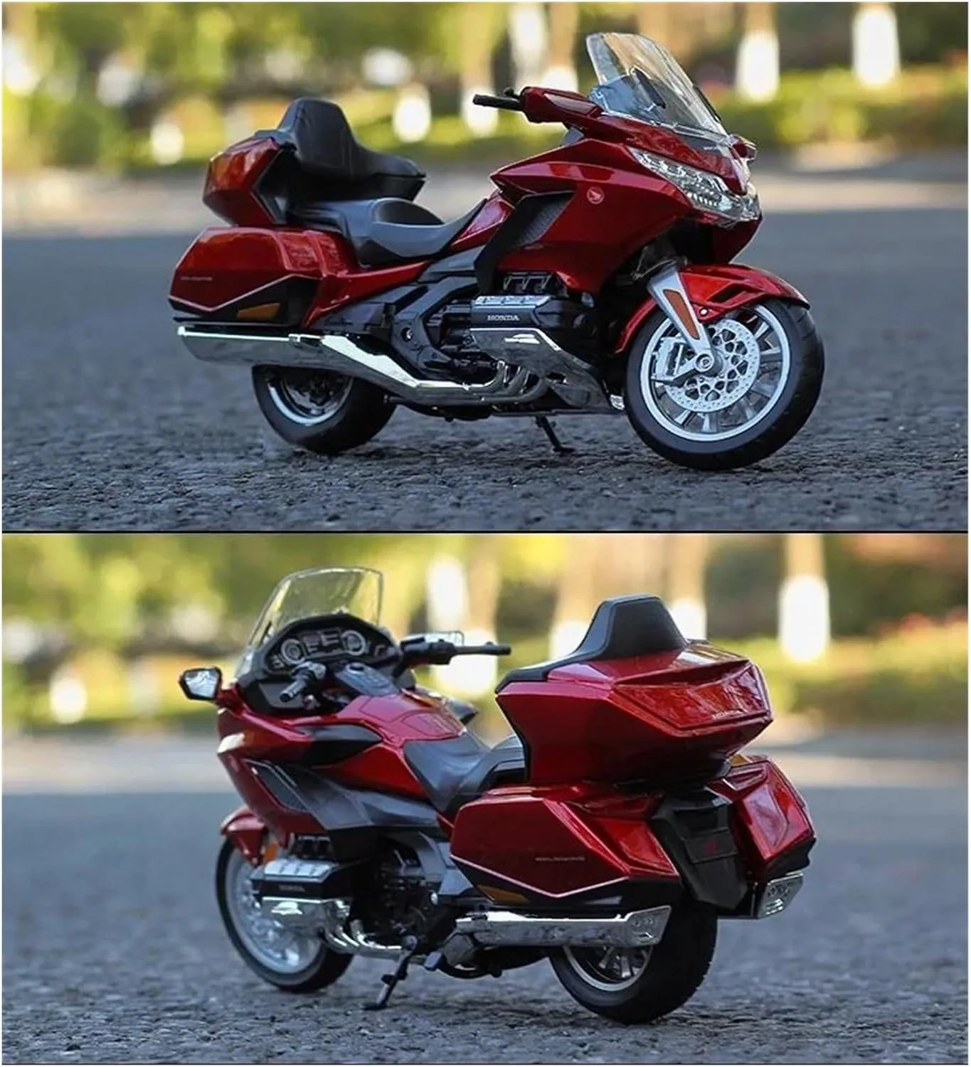 Model Series Adult for Boys(Red) Mini Simulation Motorcycle Toys 1:12 for Honda Gold Wing 2020 Motorcycle Simulation cartilage hind foment taxonomy makeshift Alloy 