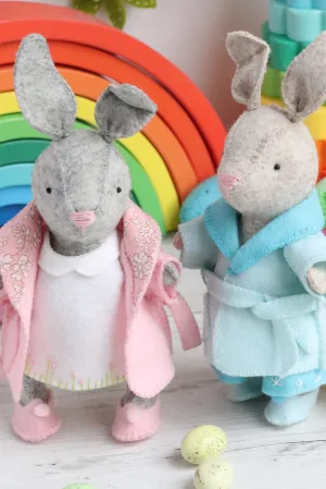 Monty & June: Rabbit sewing pattern