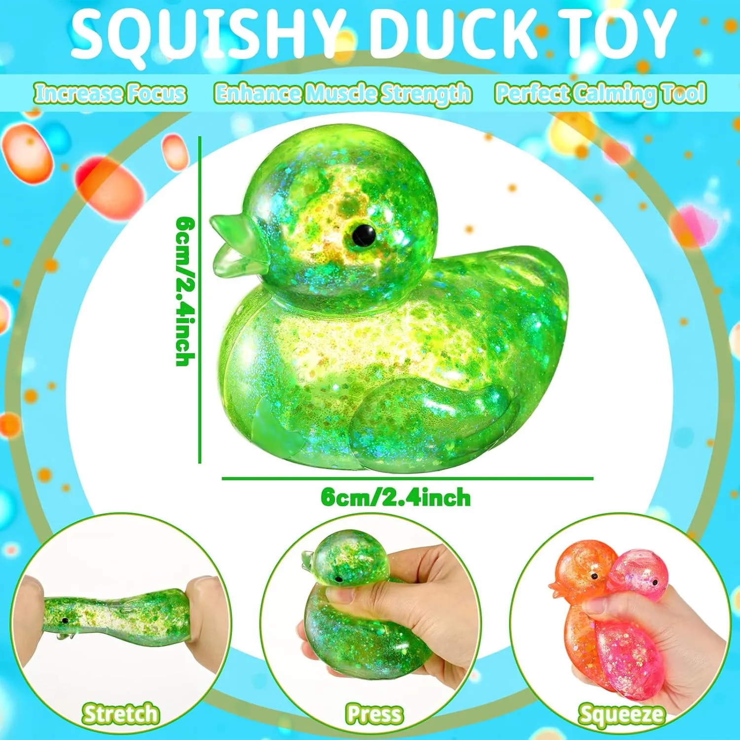moreover culminate Duck Stress Relief Toys Stress Balls for Adult Mini Glitter Duck Squeeze Fun Fidget Toys Animal Balls Cute for Birthday Party Office Christmas Stocking Stuffer Gift ADHD Autism Anxiety Meooeck 12 Pcs 