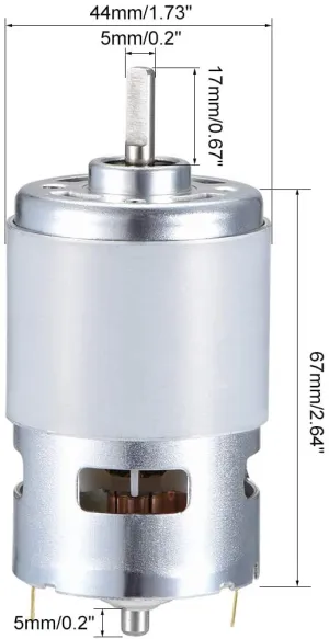 Motor 12V wire Portugal 6000RPM Electric Motor D Profile Shaft for RC Boat Toys DIY Hobby Model(f93a5 e377d 1fbc2 75eed 7e63b 6c008 XYWHPGV DC 
