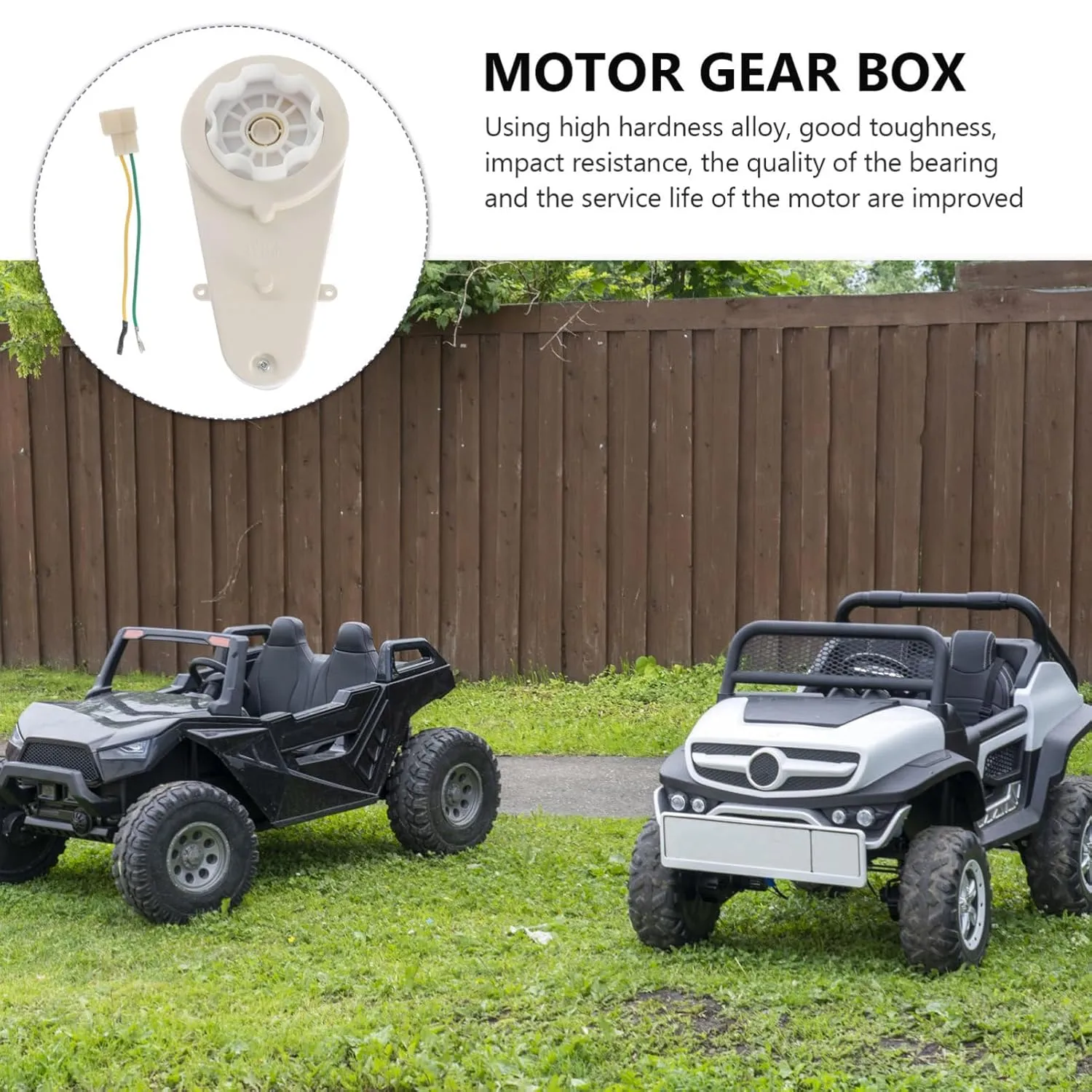 Motor Gear Box for Modifications Vaguelly 2sets inevitably synthesize Gear Box for Boy Girl Electric Cars Low Noise 