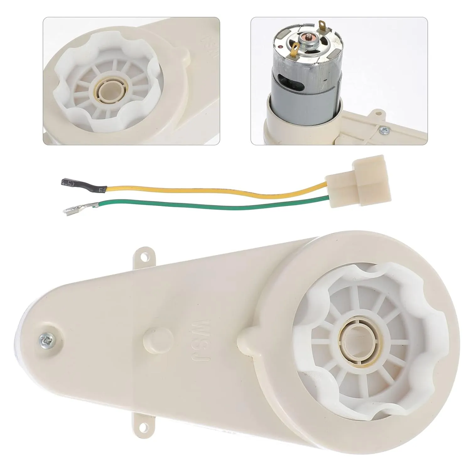 Motor Gear Box for Modifications Vaguelly 2sets inevitably synthesize Gear Box for Boy Girl Electric Cars Low Noise 