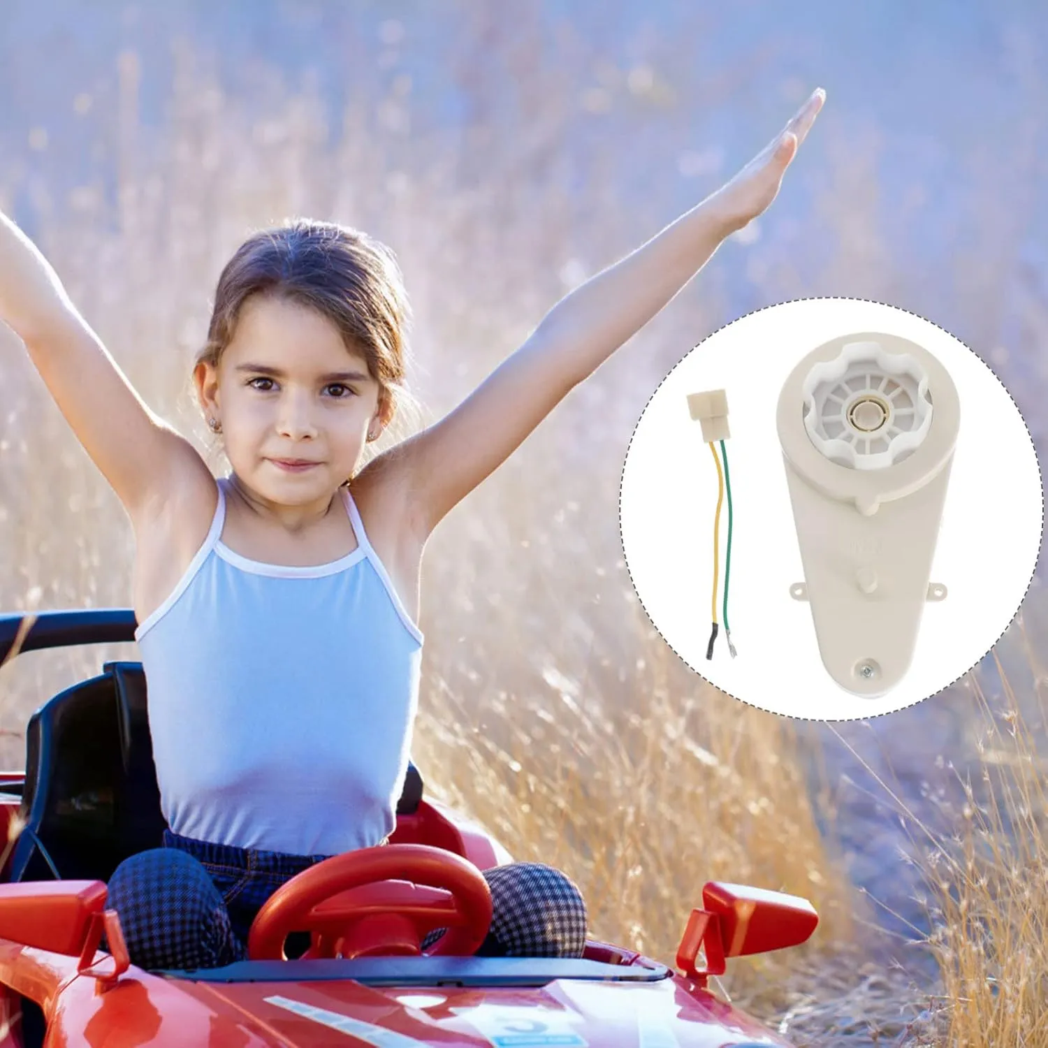 Motor Gear Box for Modifications Vaguelly 2sets inevitably synthesize Gear Box for Boy Girl Electric Cars Low Noise 