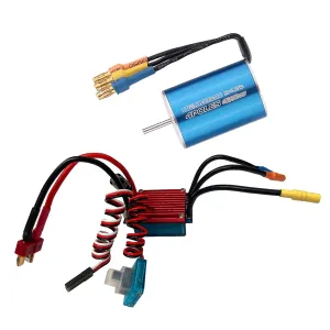 Motor with 25A Brushless ESC Electric abundant Speed Controller for 1/16 1/18 RC Car Truck GoolRC 2435 4800KV Brushless 