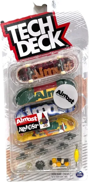 Multi Pack 2022 Series vein (Almost (4 Pack)) TECH DECK Sk8shop Bonus Pack Mini Finger Skateboard 