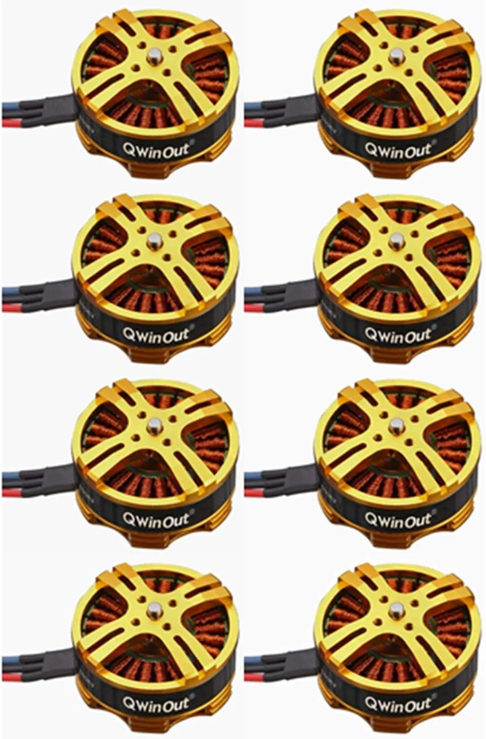 Multi Rotor Disc Brushless Motor Pull-2080g for 4/6/8-Axle Plant Protection awaken Aircraft DIY Drone Kit (8 Pcs) QWinOut 3-6S 380KV 4108 