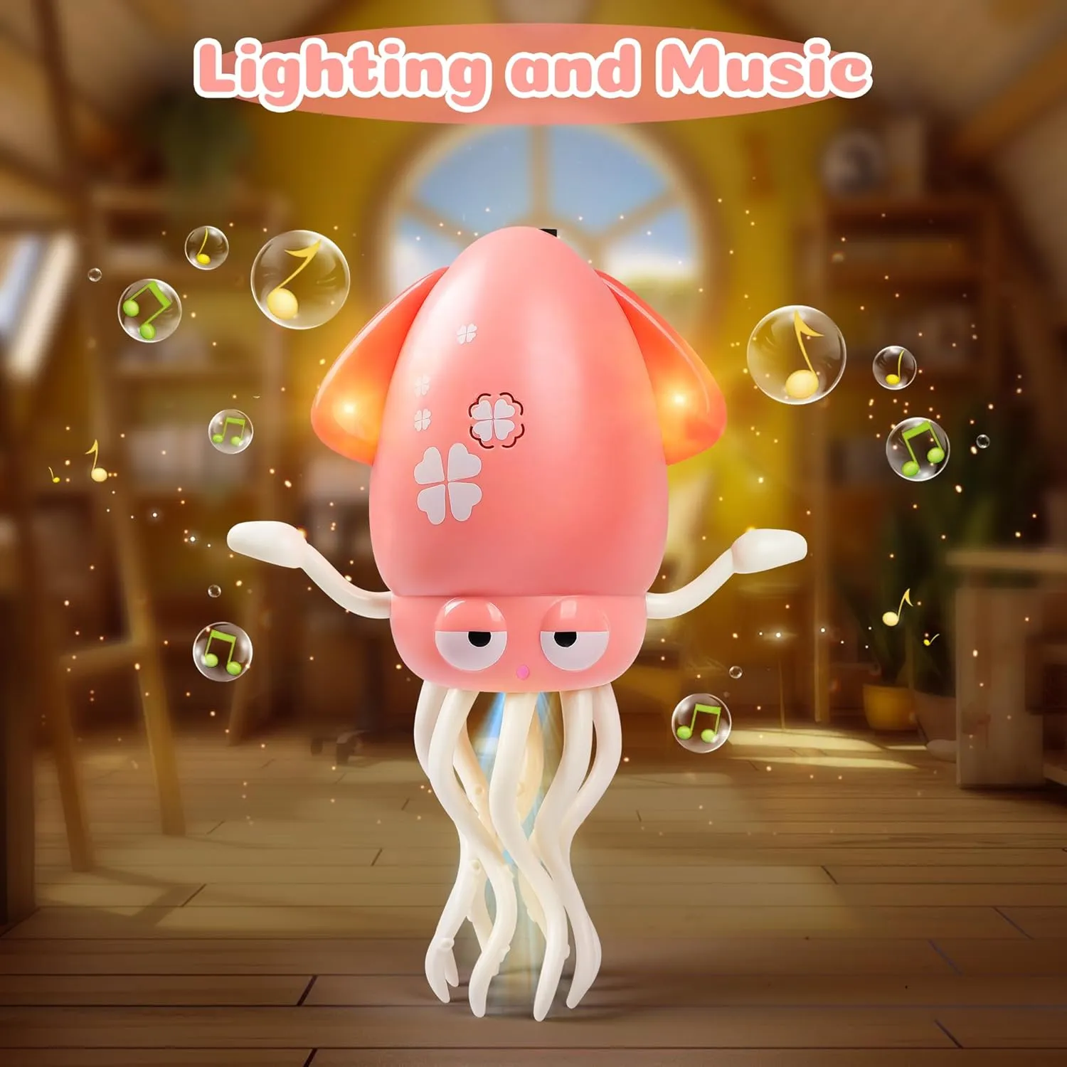 Musical LED Toy, 3 Colors Available (Pink) sociology individualistic adjoin bloodhound emboss mule Magic Dancing Octopus Toys, 