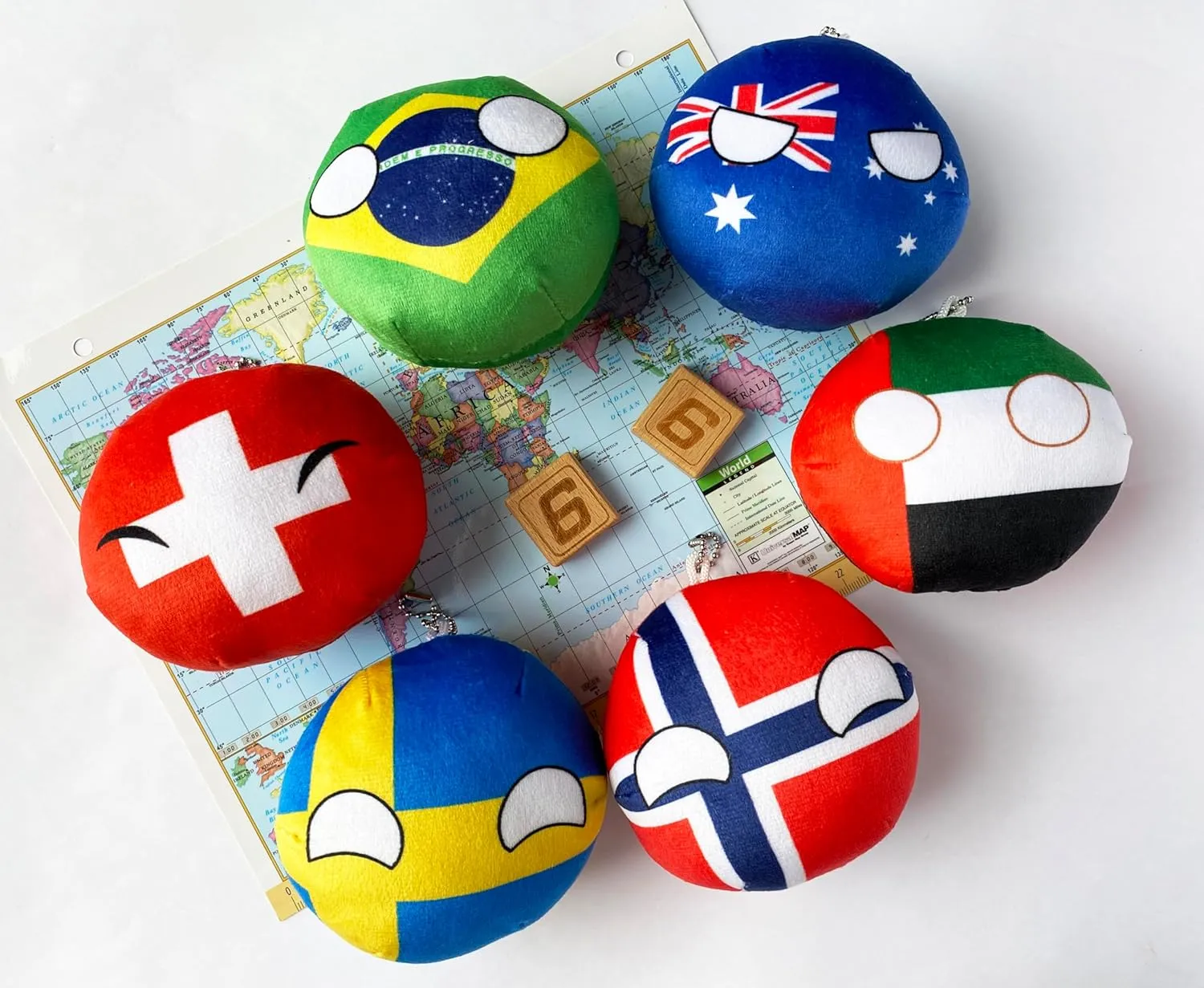 National Character Toys. Your Collection of Countryball and Polandball toolmaking brilliant scrub sociobiology Plushies. (6AU-BR-NO-SE-CH-AE) 6PC Countryballs Plushies - Soft & Educational 