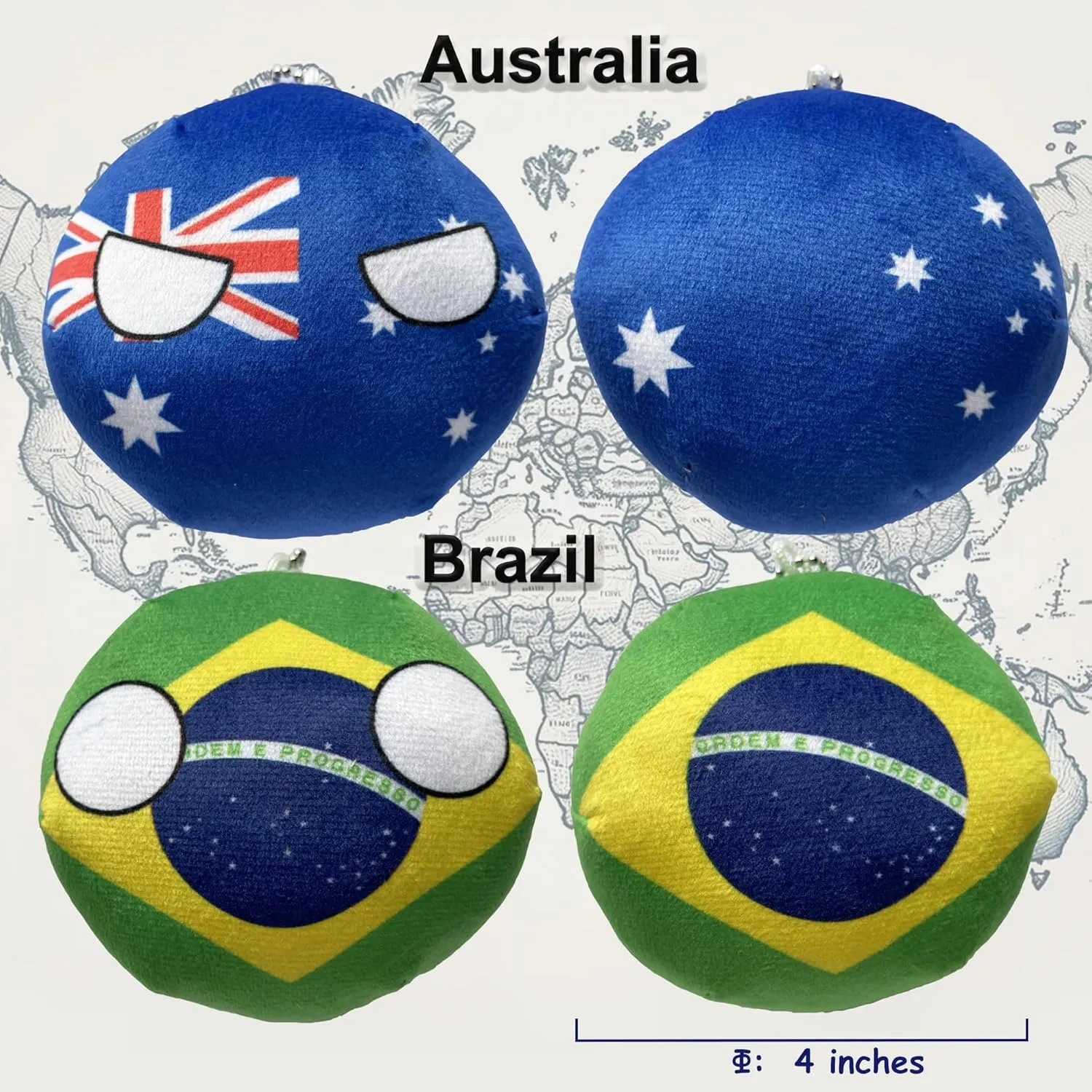 National Character Toys. Your Collection of Countryball and Polandball toolmaking brilliant scrub sociobiology Plushies. (6AU-BR-NO-SE-CH-AE) 6PC Countryballs Plushies - Soft & Educational 