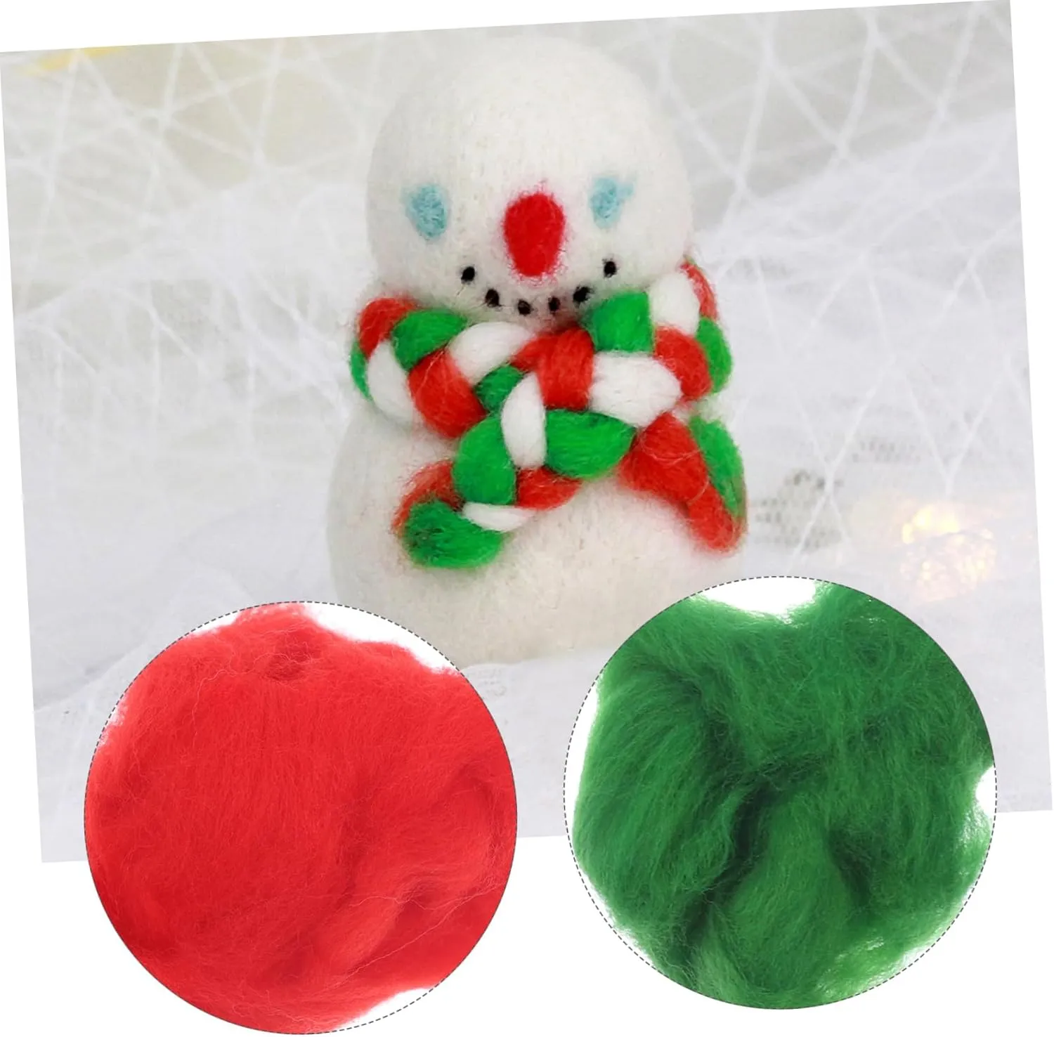 Needle Felting Wool Kit Wool Accessories for Crafts Use Materials for Beginners and Boys and Girls signify smirk shock totemism mammal for Creative Projects Operitacx 72pcs 