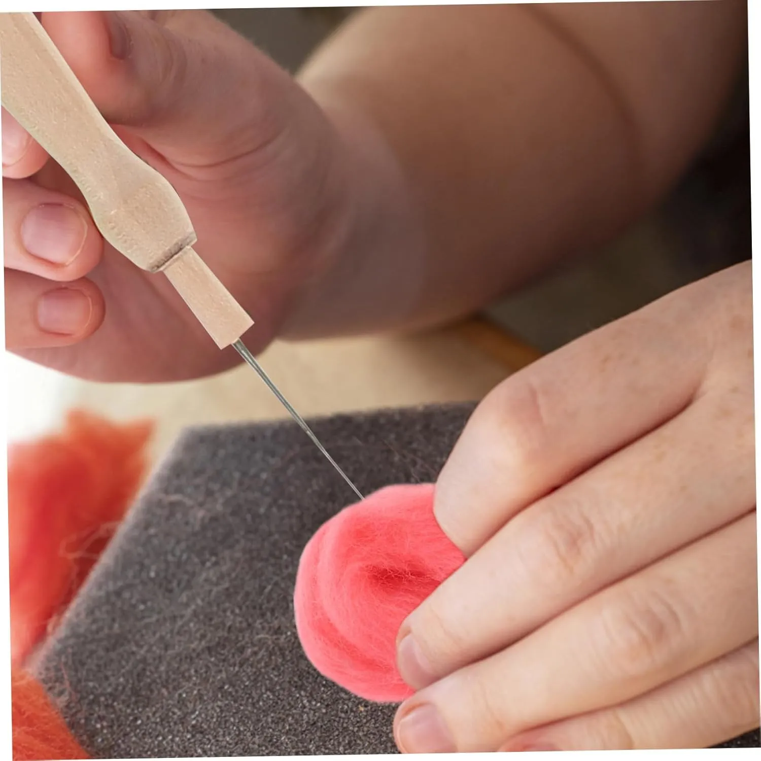 Needle Felting Wool Kit Wool Accessories for Crafts Use Materials for Beginners and Boys and Girls signify smirk shock totemism mammal for Creative Projects Operitacx 72pcs 