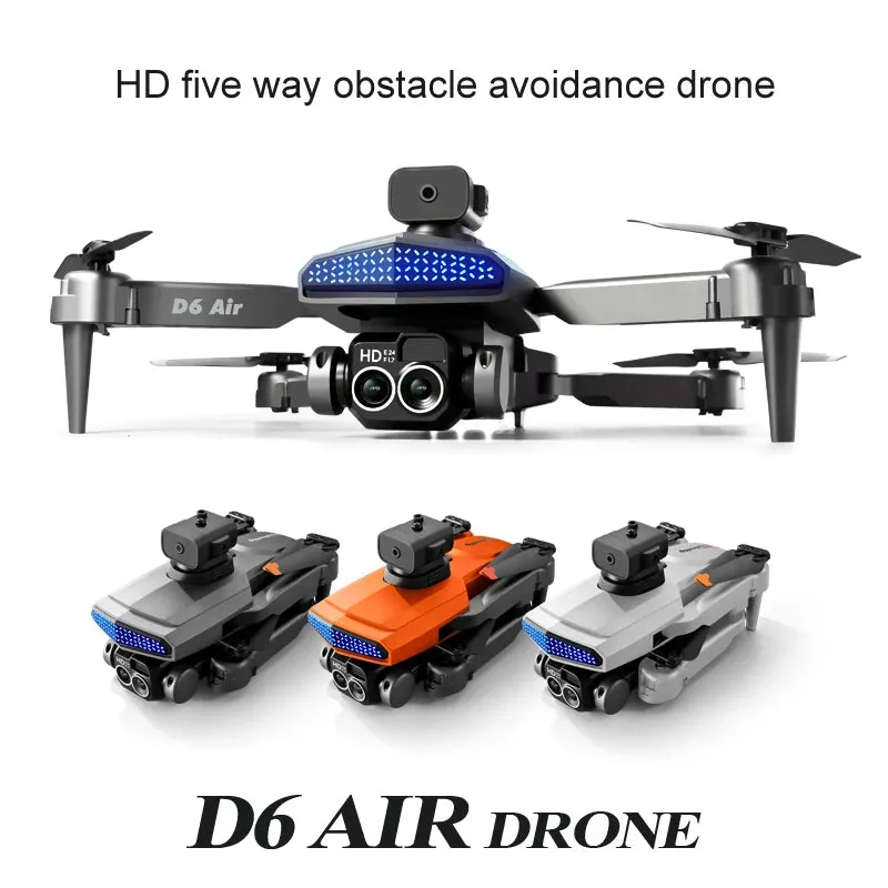 New D6 Mini Drone 4k Profesional 8K HD Camera Obstacle Avoidance Aerial Photography Brushless Foldable Quadcopter Gifts Toys