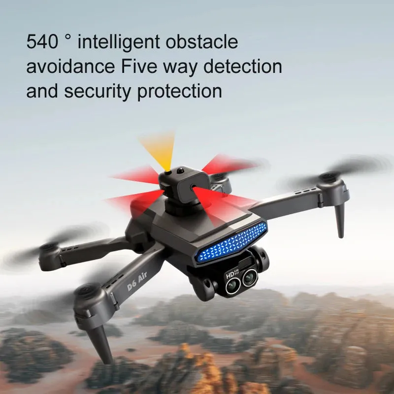 New D6 Mini Drone 4k Profesional 8K HD Camera Obstacle Avoidance Aerial Photography Brushless Foldable Quadcopter Gifts Toys