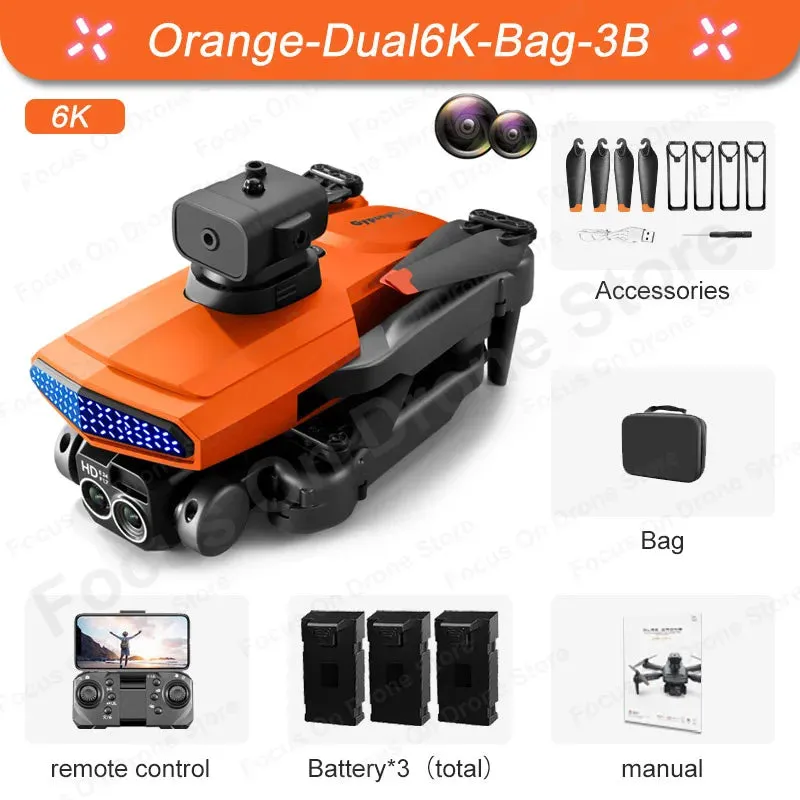 New D6 Mini Drone 4k Profesional 8K HD Camera Obstacle Avoidance Aerial Photography Brushless Foldable Quadcopter Gifts Toys