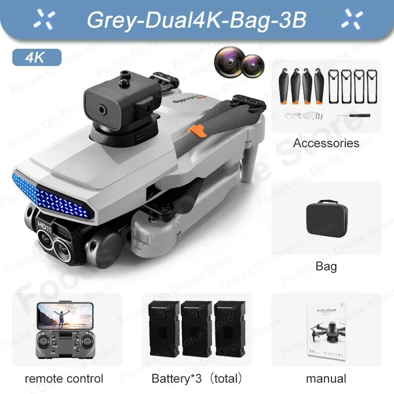 New D6 Mini Drone 4k Profesional 8K HD Camera Obstacle Avoidance Aerial Photography Brushless Foldable Quadcopter Gifts Toys