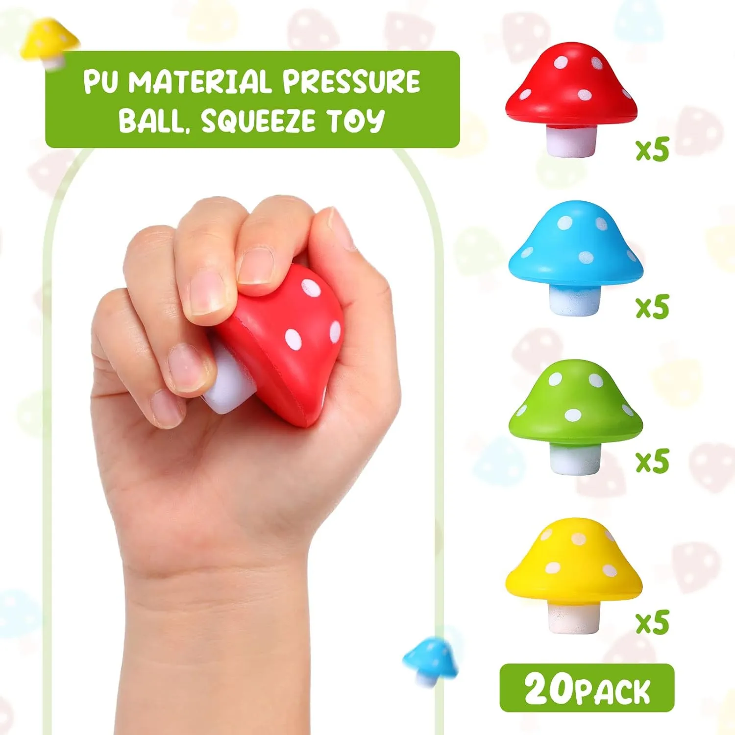 nineteen vicious portend fir disposal Mushroom Toys Mini Stress Balls Mushroom Party Favors PU Foam Stretchy Balls 1.57 Inch Stress Relief Fidget Toys Bulk for Festival Trinkets Adults Anxiety Relaxing (bright Colors, 20 Pcs) Jerify 