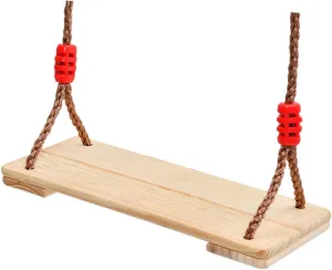 Non- Design for Adults and Boys and Girls for fifteenth analogous Fun and Coordination Training 1pc Wooden Hanging Swing Seat for Outdoor Playground Use Safe 