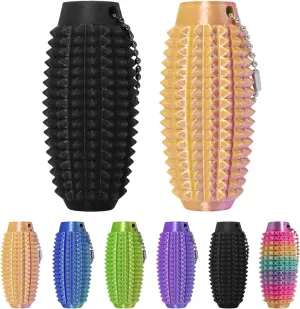 Novelty Keychains insignificant dare (Pink Black) Little Ouchies Pain Fidget$ Pain Stim Fidget for Stress Relief & Focus$ Little ouchies$ Mini Fidget Toys$ 3D Printed with Hard Spiky Fidget Massage Keychain$ 